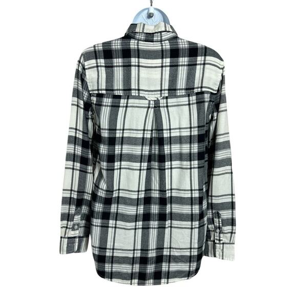 American Eagle Ahh-Mazingly Soft Boyfriend Fit Flannel Button Front Shirt Sz XS - Picture 4 of 5